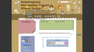 
                            1. Kebahagiaan Merupakan Tujuan Utama Hidup: Membuat Form Login ...