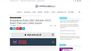 
                            5. Kebijakan Baru KRS Online, Situs Baru Diklaim Lebih Aman - Pabelan ...