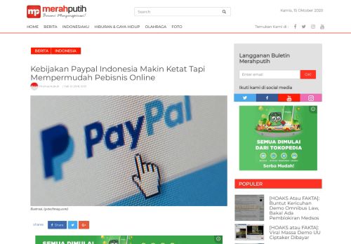 
                            12. Kebijakan Paypal Indonesia Makin Ketat Tapi Mempermudah ...