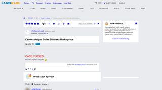 
                            7. Kecewa dengan Seller Bhinneka Marketplace | KASKUS