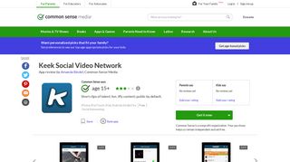 
                            5. Keek Social Video Network App Review - Common Sense Media
