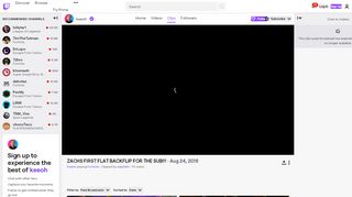 
                            13. Keeoh - ZACHS FIRST FLAT BACKFLIP FOR THE SUB!!! - Twitch