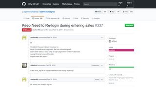 
                            9. Keep Need to Re-login during entering sales · Issue #337 ... - GitHub