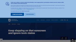 
                            12. Keep slapping on that sunscreen and ignore toxic claims - UniSA ...