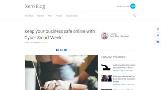 
                            6. Keep your business safe online with Cyber Smart Week - Xero Blog