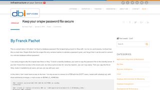 
                            5. Keep your orapw password file secure - Blog dbi services