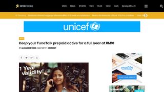 
                            11. Keep your TuneTalk prepaid active for a full year at RM10 ...