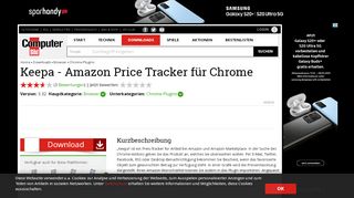 
                            3. Keepa - Amazon Price Tracker für Chrome 3.30 - Download ...