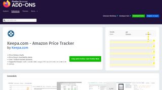 
                            5. Keepa.com - Amazon Price Tracker – Get this Extension for ? Firefox ...