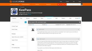 
                            2. KeePass / Discussion / Help:Auto open URL and auto-type - SourceForge