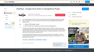 
                            10. KeePass - Google drive direct vs GoogleSync Plugin - Stack Overflow