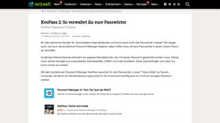 
                            4. KeePass: So speichert ihr eure Login-Daten im Passwort-Tresor ...