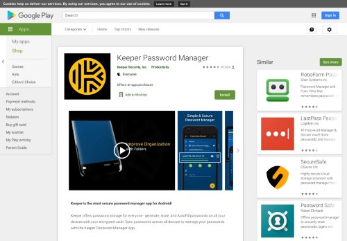 
                            6. Keeper Password Manager & Secure Vault - Apps on Google Play