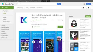 
                            8. Keepsafe Fototresor – Bilder und Videos Verschluß – Apps bei Google ...