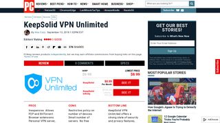 
                            8. KeepSolid VPN Unlimited Review & Rating | PCMag.com