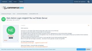 
                            7. Kein Admin Login möglich! Nur auf Strato Server - commerce:SEO v2 ...