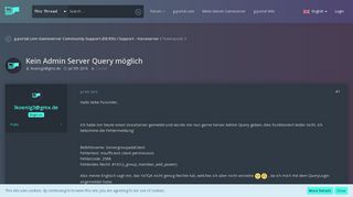 
                            13. Kein Admin Server Query möglich - Teamspeak 3 - g-portal.com ...