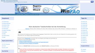 
                            9. Kein deutscher Tastaturtreiber bei der Anmeldung - WinFAQ