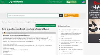 
                            8. kein e mail versand und empfang fehlermeldung - Landwirt.com