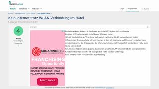 
                            3. Kein Internet trotz WLAN-Verbindung im Hotel - HTC Desire Forum ...