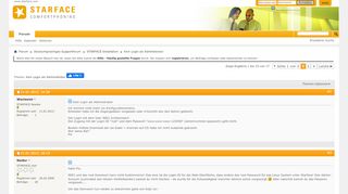 
                            2. Kein Login als Administrator - STARFACE Support Forum