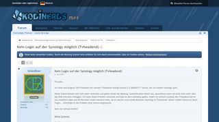 
                            3. Kein Login auf der Synology möglich (Tvheadend) - Tvheadend ...