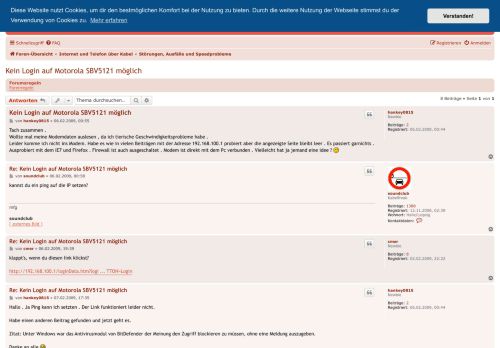 
                            2. Kein Login auf Motorola SBV5121 möglich - Inoffizielles Vodafone ...