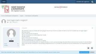 
                            13. Kein login mehr möglich? - Handy-Signatur und Bürgerkarte - Forum ...