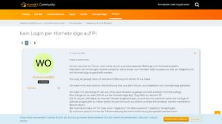 
                            11. kein Login per Homebridge auf Pi - Raspberry Pi und Zubehör ...