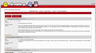 
                            1. Kein Login trotz neustem Java - Knuddels.de-Forum