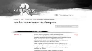 
                            13. kein loot von weltenbossen/champions - Guild Wars 2-Forum - Bugs ...