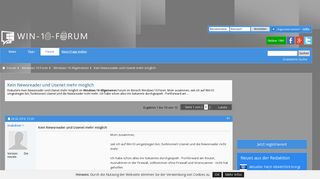 
                            3. Kein Newsreader und Usenet mehr möglich - Windows 10 Forum