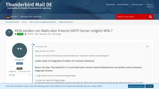 
                            5. KEIN senden von Mails über Freenet SMTP-Server möglich WIN 7 ...