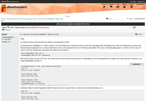 
                            8. Kein ssh zum Raspberry möglich über wlan › Rund um Linux und Open ...