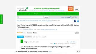 
                            10. Kein Widerrufsrecht AGB Flirtano GmbH Vertrag fristgerecht ...