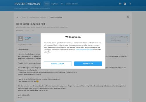
                            13. Kein Wlan EasyBox 804 - auf Router-Forum.de