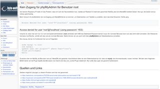 
                            12. Kein Zugang für phpMyAdmin für Benutzer root – Byte-Welt Wiki