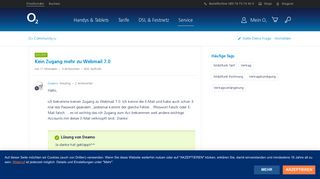 
                            5. Kein Zugang mehr zu Webmail 7.0 - O₂ Community - o2