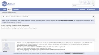 
                            13. Kein Zugang zu FritzWlan Repeater | MacUser.de Community