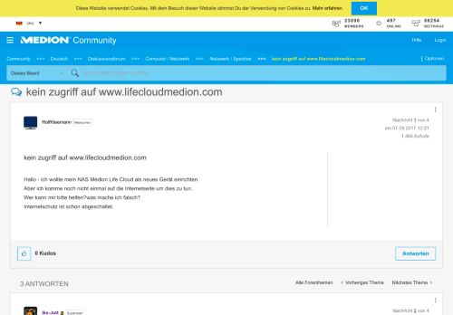 
                            9. kein zugriff auf www.lifecloudmedion.com - MEDION Community