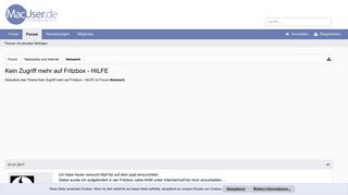
                            9. Kein Zugriff mehr auf Fritzbox - HILFE | MacUser.de Community