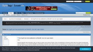 
                            8. Kein Zugriff mehr über phpMyAdmin auf MariaDB - bzw. kein Login ...