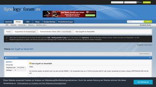 
                            7. Kein Zugriff via Telnet/SSH - Synology Forum
