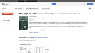 
                            9. Keine Angst vor UNIX: Ein Lehrbuch für Einsteiger in UNIX, Linux, ...