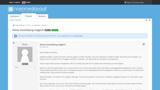 
                            2. Keine Anmeldung möglich - General - openmediavault