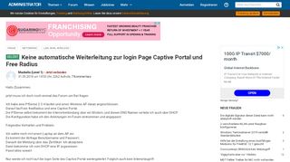 
                            6. Keine automatische Weiterleitung zur login Page Captive Portal und ...