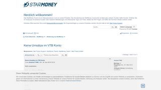 
                            13. Keine Umsätze im VTB Konto - Die StarMoney Community