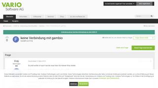 
                            9. keine Verbindung mit gambio - Gambio - VARIO Software AG