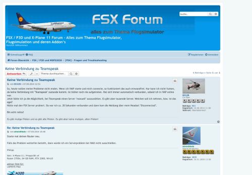 
                            3. Keine Verbindung zu Teamspeak - FSX / P3D und X-Plane 11 Forum ...