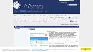 
                            8. Keine Verbindung zum Live Konto möglich von Windows Phone - Dr ...